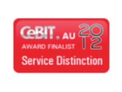 CeBIT.au Award finalist 2012 Service Distinction